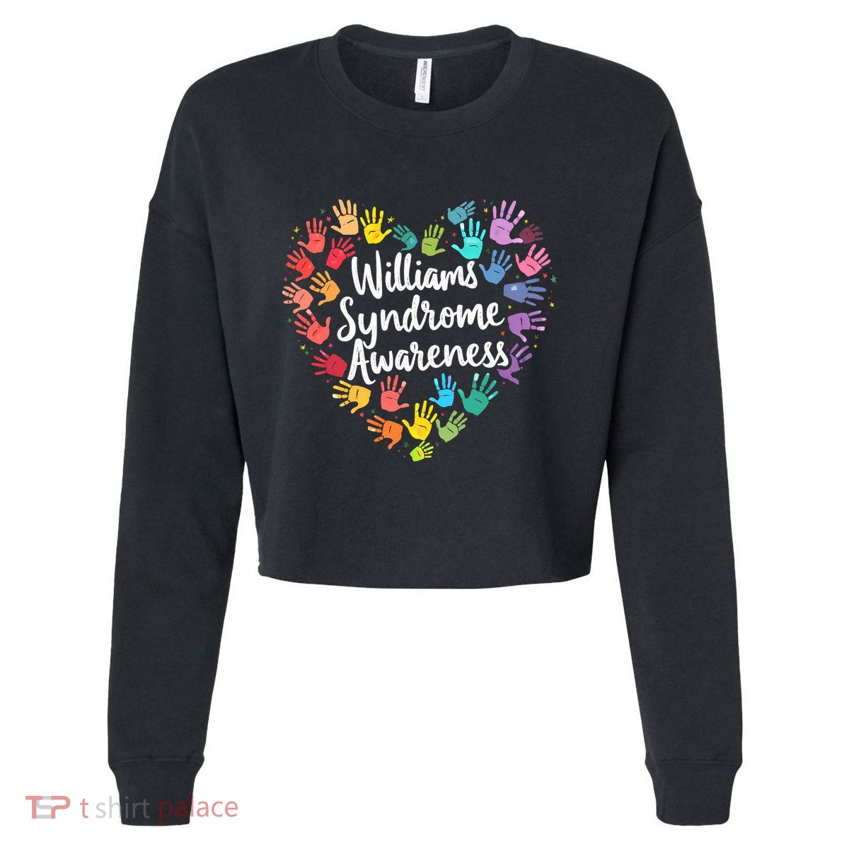 Williams Syndrome Warrior Awareness Cropped Pullover Crew