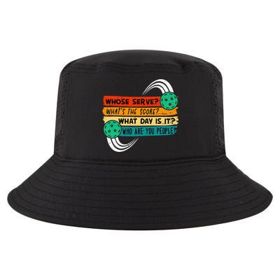 Whose Serve Who Are You People Pickleball Player Cool Comfort Performance Bucket Hat