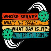 Whose Serve Who Are You People Pickleball Player Impact Tech Backpack