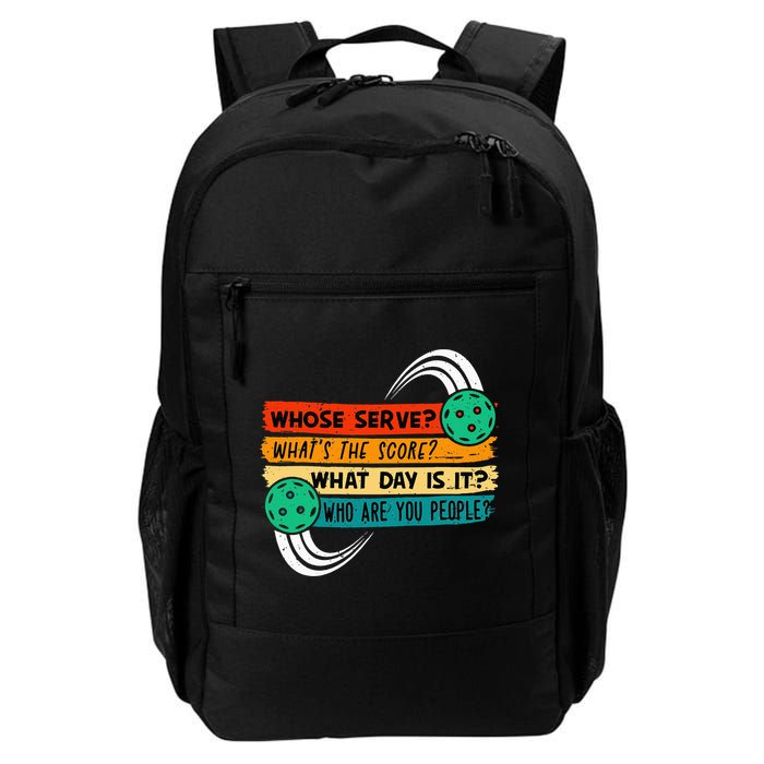 Whose Serve Who Are You People Pickleball Player Backpack