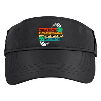 Whose Serve Who Are You People Pickleball Player Adult Drive Performance Visor