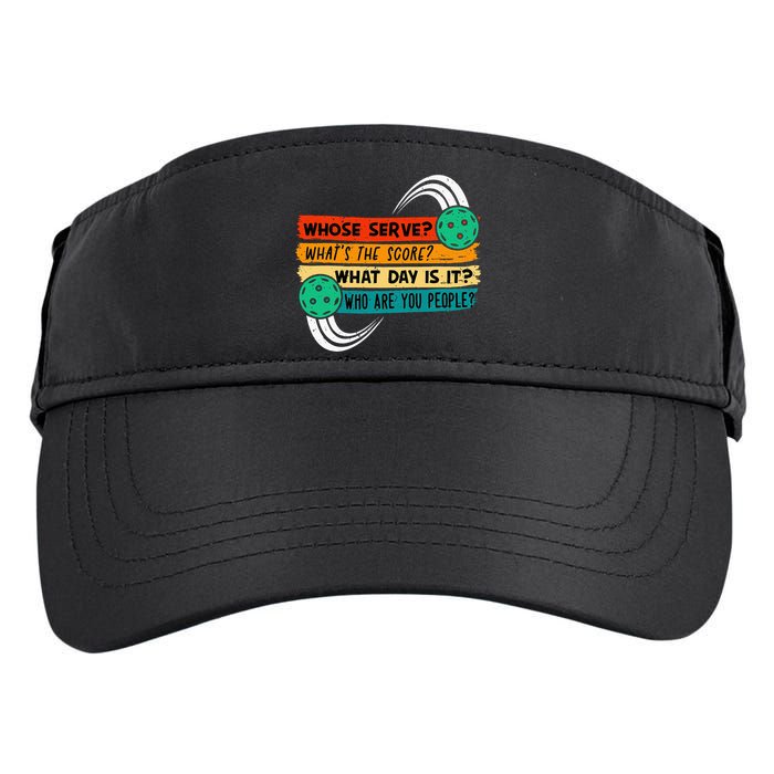 Whose Serve Who Are You People Pickleball Player Adult Drive Performance Visor