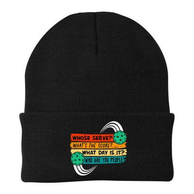 Whose Serve Who Are You People Pickleball Player Beanie
