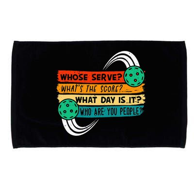 Whose Serve Who Are You People Pickleball Player Microfiber Hand Towel
