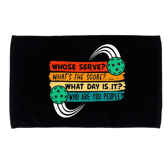 Whose Serve Who Are You People Pickleball Player Microfiber Hand Towel