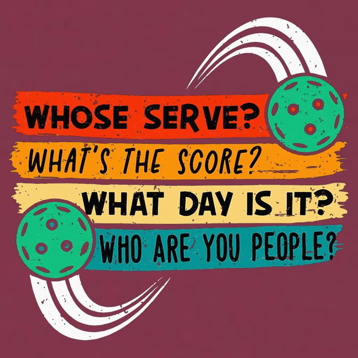 Whose Serve Who Are You People Pickleball Player 16oz Travel Tumbler