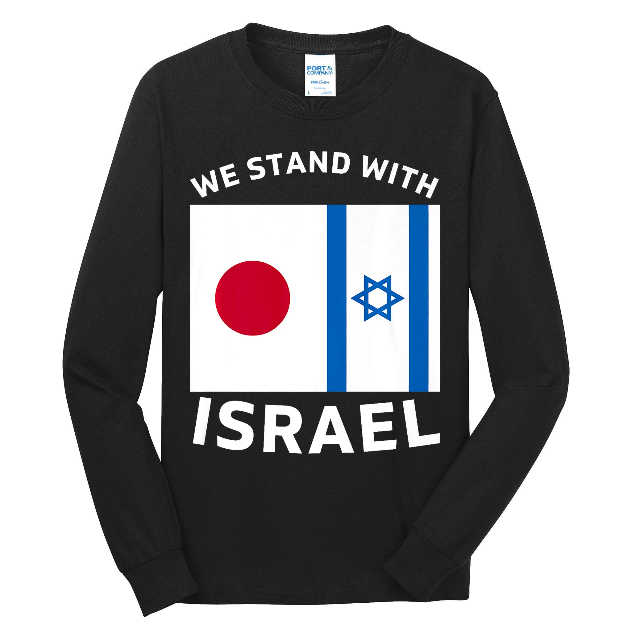 We Stand With Israel Tall Long Sleeve T-Shirt