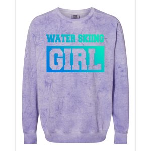 Water Skiing Water Skiing Water Skier Great Gift Colorblast Crewneck Sweatshirt