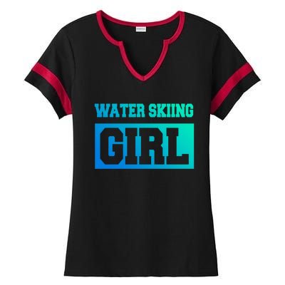 Water Skiing Water Skiing Water Skier Great Gift Ladies Halftime Notch Neck Tee