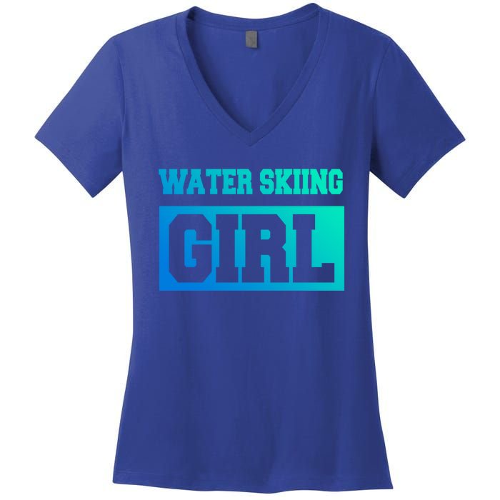 Water Skiing Water Skiing Water Skier Great Gift Women's V-Neck T-Shirt