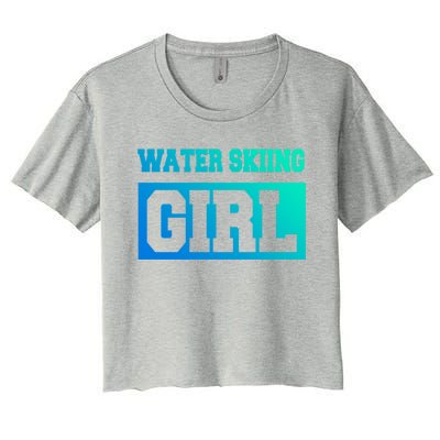 Water Skiing Water Skiing Water Skier Great Gift Women's Crop Top Tee