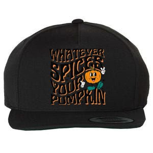 Whatever Spices Your Pumpkin Wool Snapback Cap