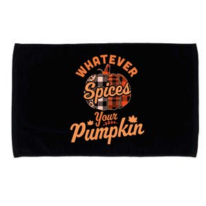 Whatever Spices Your Pumpkin Autumn Halloween Thanksgiving Cute Gift Microfiber Hand Towel