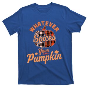 Whatever Spices Your Pumpkin Autumn Halloween Thanksgiving Cute Gift T-Shirt