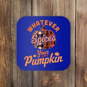 Whatever Spices Your Pumpkin Autumn Halloween Thanksgiving Cute Gift Coaster