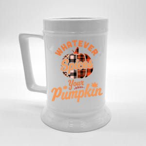 Whatever Spices Your Pumpkin Autumn Halloween Thanksgiving Cute Gift Beer Stein