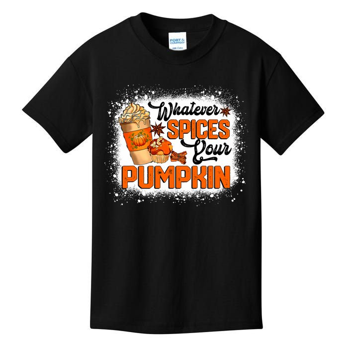 Whatever Spices Your Pumpkin Autumn Halloween Thanksgiving Kids T-Shirt