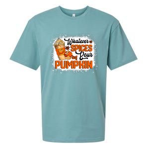 Whatever Spices Your Pumpkin Autumn Halloween Thanksgiving Sueded Cloud Jersey T-Shirt