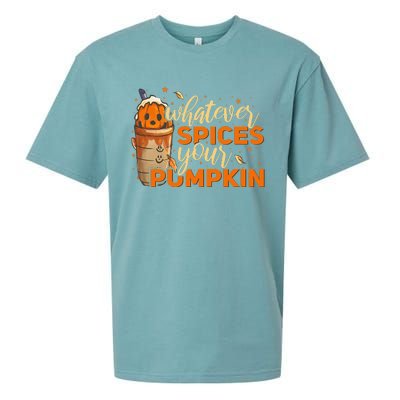 Whatever Spices Your Pumpkin Thanksgiving Autumn Halloween Sueded Cloud Jersey T-Shirt