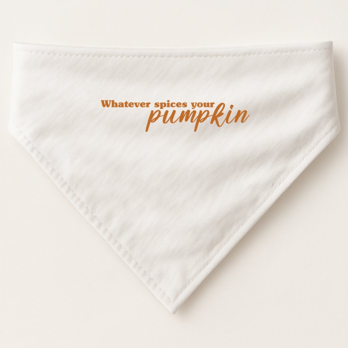Whatever Spices Your Pumpkin USA-Made Doggie Bandana