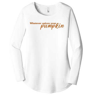 Whatever Spices Your Pumpkin Women's Perfect Tri Tunic Long Sleeve Shirt