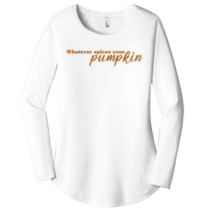 Whatever Spices Your Pumpkin Women's Perfect Tri Tunic Long Sleeve Shirt