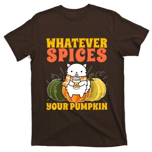 Whatever Spices Your Pumpkin Groovy Fall Season Halloween T-Shirt