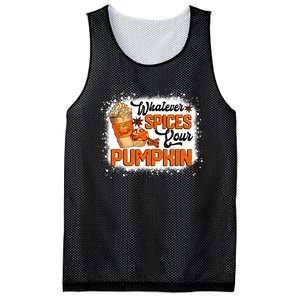 Whatever Spices Your Pumpkin Autumn Halloween Thanksgiving Mesh Reversible Basketball Jersey Tank