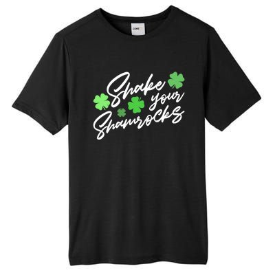 Wo Shake Your Shamrocks Funny St Patrick's Day Tall Fusion ChromaSoft Performance T-Shirt