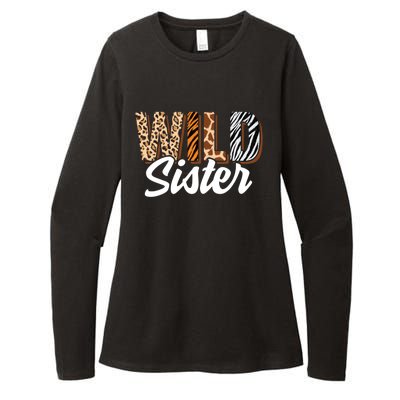 Wild Sister Zoo Born Two Be Wild Bgiftday Safari Jungle Animal Gift Womens CVC Long Sleeve Shirt