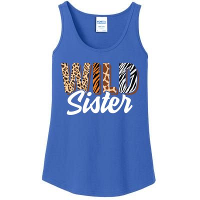 Wild Sister Zoo Born Two Be Wild Bgiftday Safari Jungle Animal Gift Ladies Essential Tank