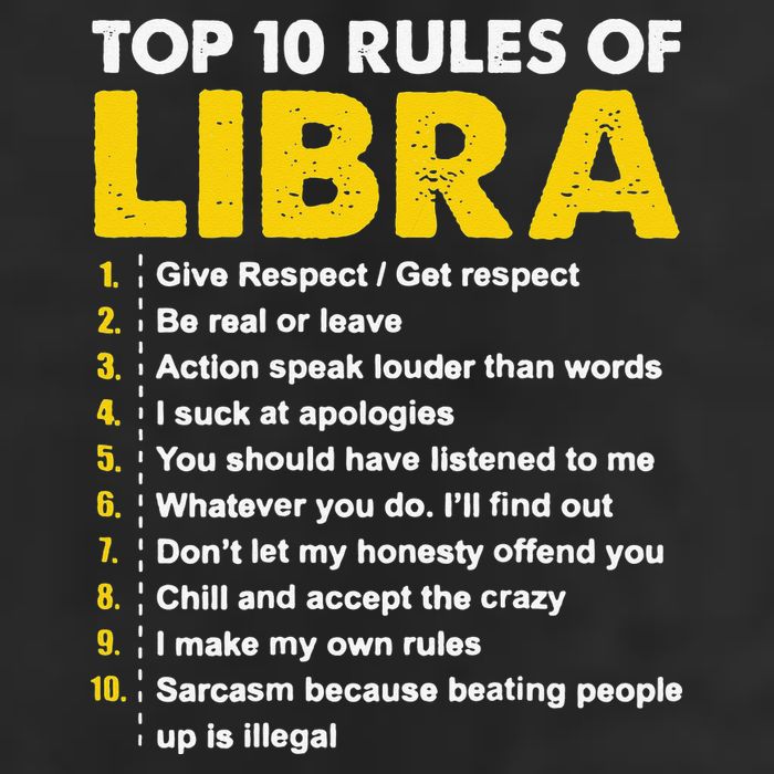 Wo Top 10 Rules Libra Horoscope Birthday Gift Cool Comfort Performance Bucket Hat