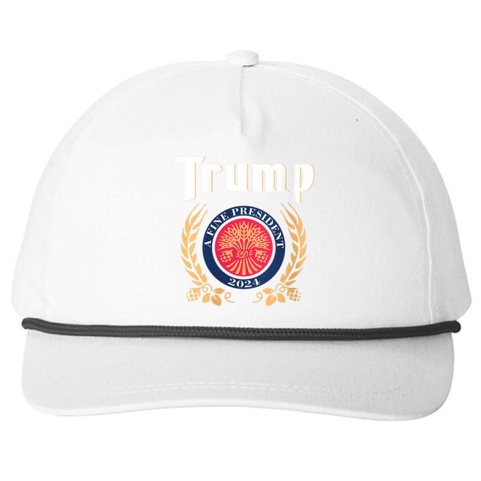 Women Trump 2024 Shirts Trump A Fine President 2024 Snapback Five-Panel Rope Hat