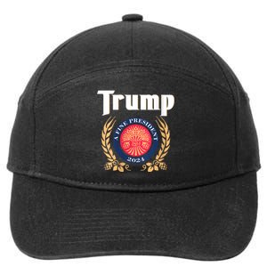 Women Trump 2024 Shirts Trump A Fine President 2024 7-Panel Snapback Hat