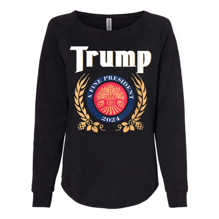 Women Trump 2024 Shirts Trump A Fine President 2024 Womens California Wash Sweatshirt