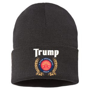 Women Trump 2024 Shirts Trump A Fine President 2024 Sustainable Knit Beanie