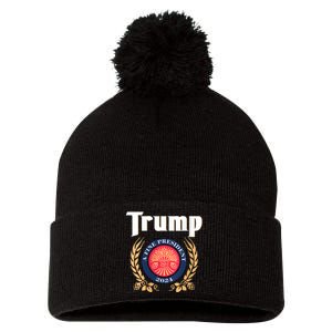 Women Trump 2024 Shirts Trump A Fine President 2024 Pom Pom 12in Knit Beanie