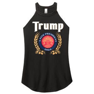 Women Trump 2024 Shirts Trump A Fine President 2024 Women's Perfect Tri Rocker Tank