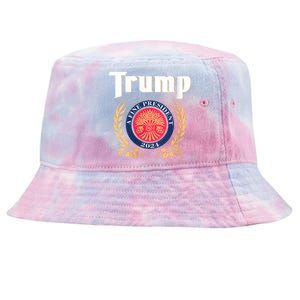 Women Trump 2024 Shirts Trump A Fine President 2024 Tie-Dyed Bucket Hat