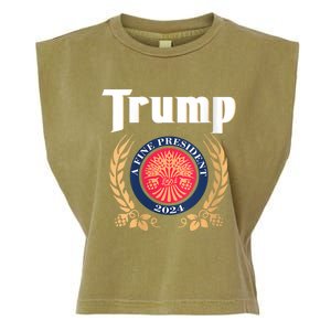 Women Trump 2024 Shirts Trump A Fine President 2024 Garment-Dyed Women's Muscle Tee