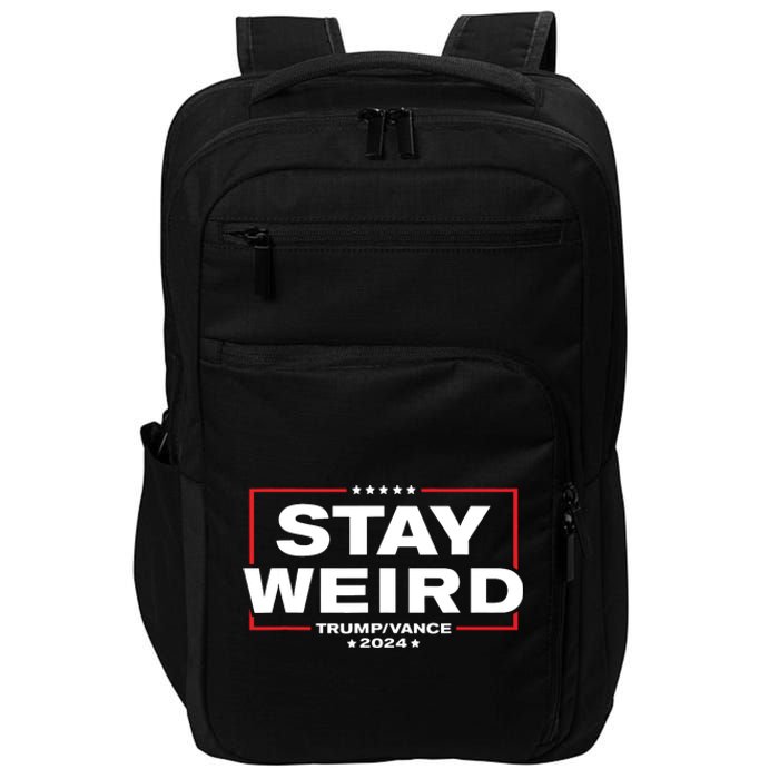 Weird Trump 2024 Stay Weird Donald Trump Jd Vance Impact Tech Backpack