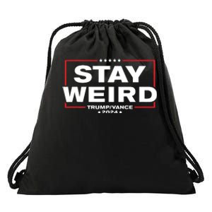 Weird Trump 2024 Stay Weird Donald Trump Jd Vance Drawstring Bag