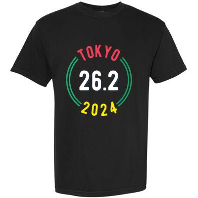 Women Tokyo 262 Marathon 2024 Vneck Garment-Dyed Heavyweight T-Shirt