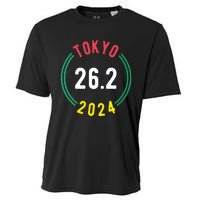 Women Tokyo 262 Marathon 2024 Vneck Cooling Performance Crew T-Shirt