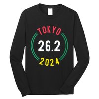 Women Tokyo 262 Marathon 2024 Vneck Long Sleeve Shirt