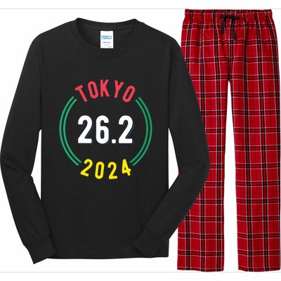 Women Tokyo 262 Marathon 2024 Vneck Long Sleeve Pajama Set