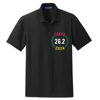 Women Tokyo 262 Marathon 2024 Vneck Dry Zone Grid Polo