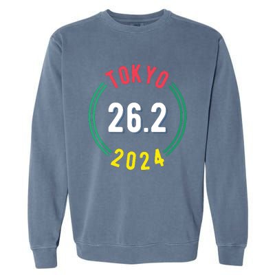 Women Tokyo 262 Marathon 2024 Vneck Garment-Dyed Sweatshirt