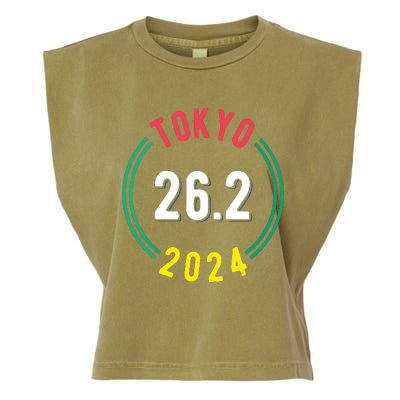 Women Tokyo 262 Marathon 2024 Vneck Garment-Dyed Women's Muscle Tee