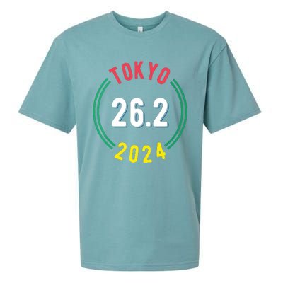 Women Tokyo 262 Marathon 2024 Vneck Sueded Cloud Jersey T-Shirt